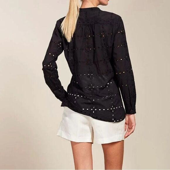 0039 ITALY Juliet Blouse - Black size Large - Picture 3 of 11